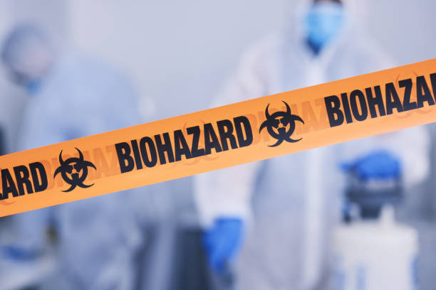 Professional Biohazard Cleanup technician working in Franklin, NE